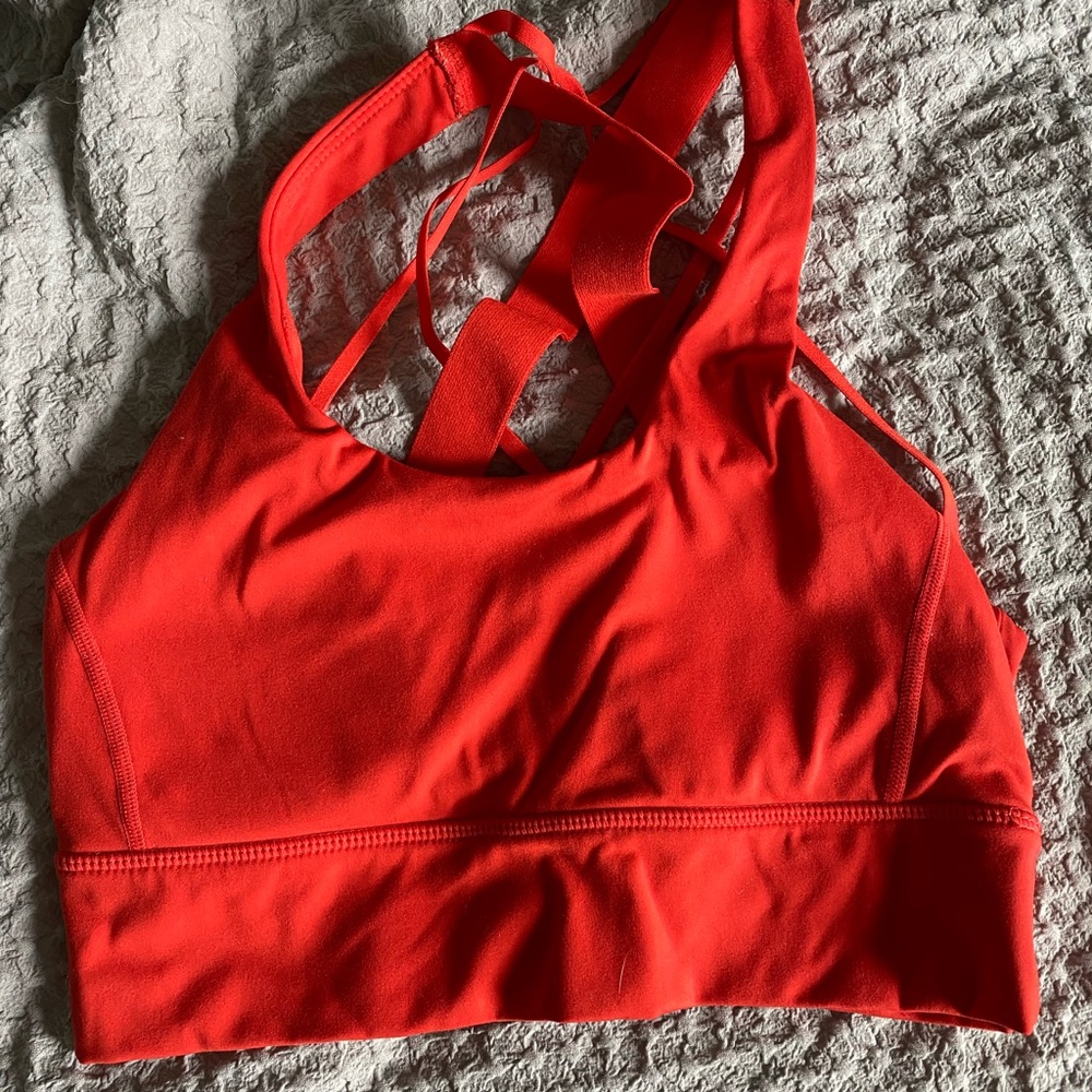 Balance Athletica Bright Orange Sports Bra